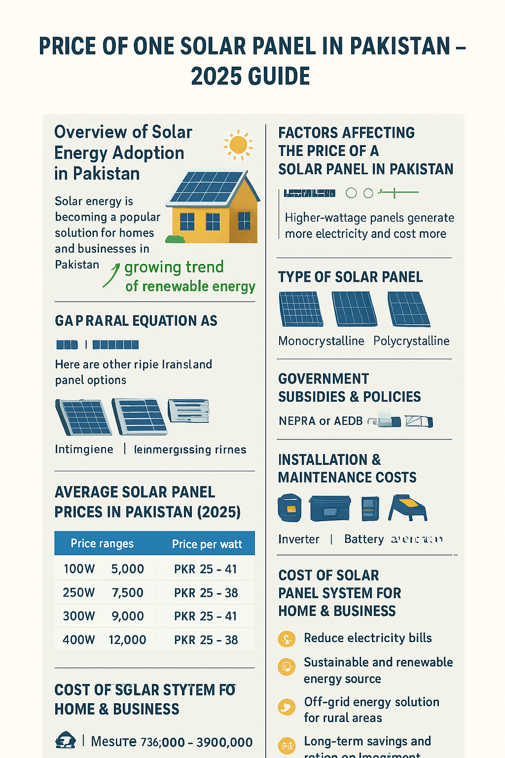 Price of One Solar Panel in Pakistan 2025 