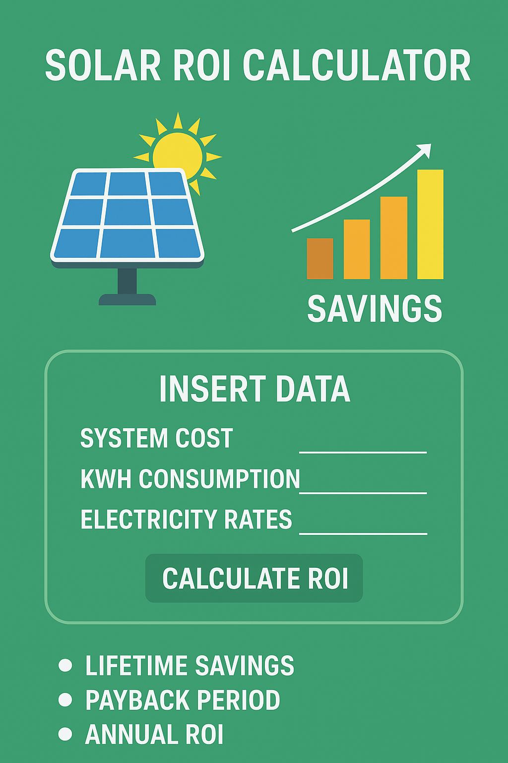 Solar Panel ROI Calculator